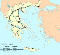 Highways in Greece